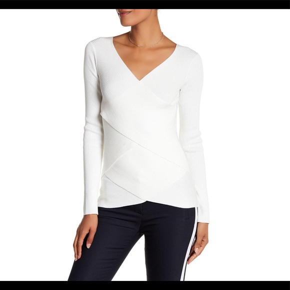 Bailey 44 Tops - Bailey 44 Cream Long Sleeve V Neck Top